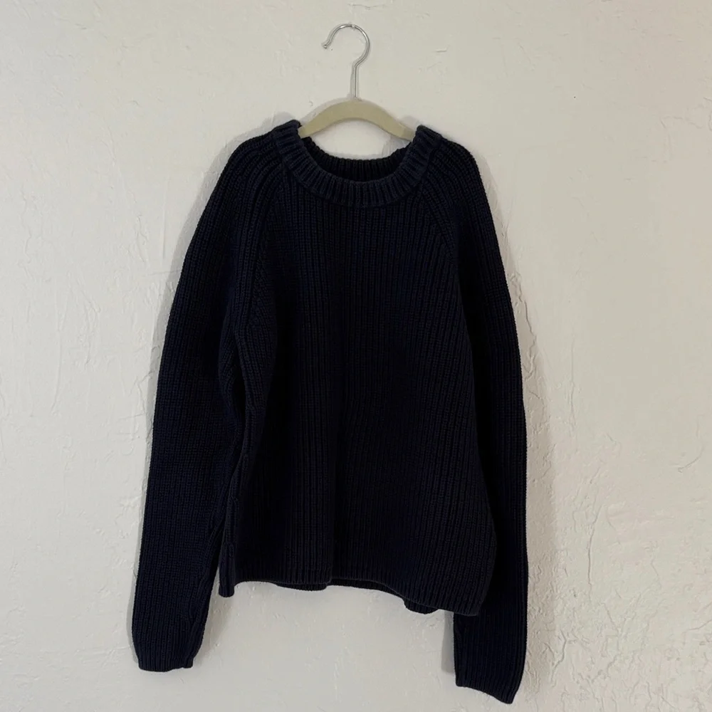 Quince 100% Organic Cotton Fisherman Crew Sweater - Picture 6 of 6